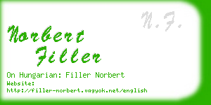 norbert filler business card